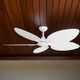 142cm 56-inch White DC Ceiling Fan Remote Control 5 Blade 39W Reversible Palm Bamboo Blades 142cm 56-inch White DC Ceiling Fan Remote Control 5 Blade 39W Reversible Palm Bamboo Blades